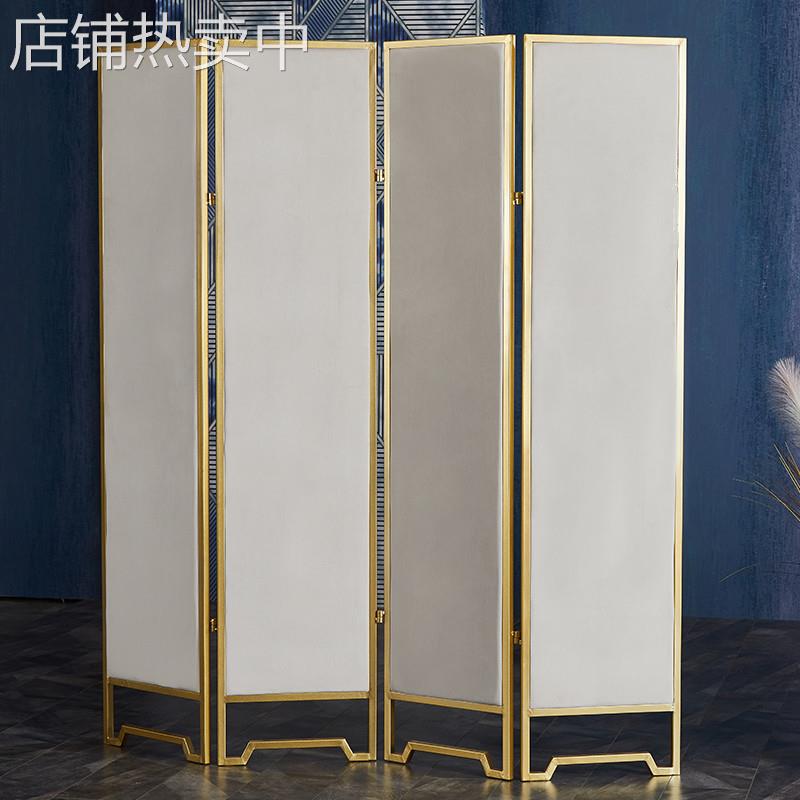 ins欧式客厅隔断屏风折叠移动简易小户型玄关美容院餐厅隔墙屏障
