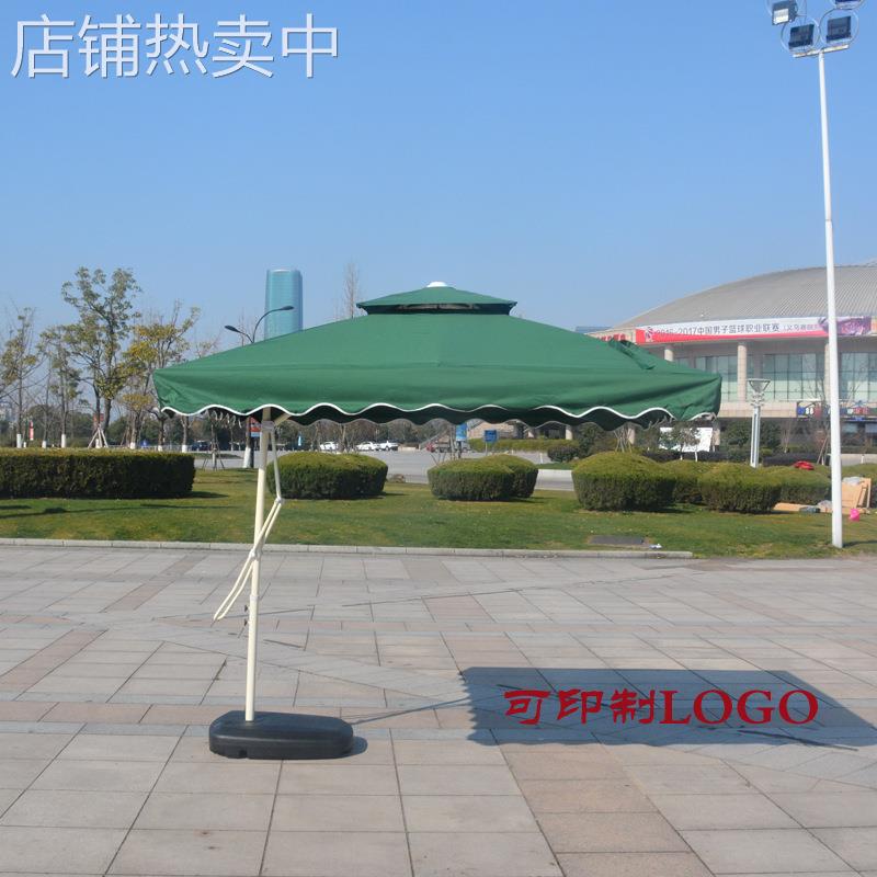 户外摆摊伞遮阳防紫外线涂层防雨伞布庭院阳台岗亭侧边吊伞扳手伞
