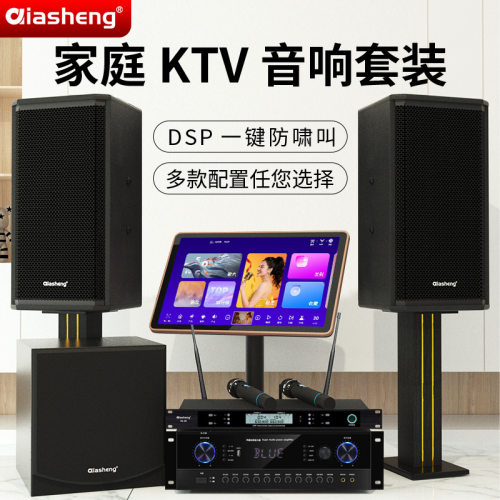 QIASHENG家庭KTV音响套装全套卡拉ok机家用专业K歌点歌机音箱设备