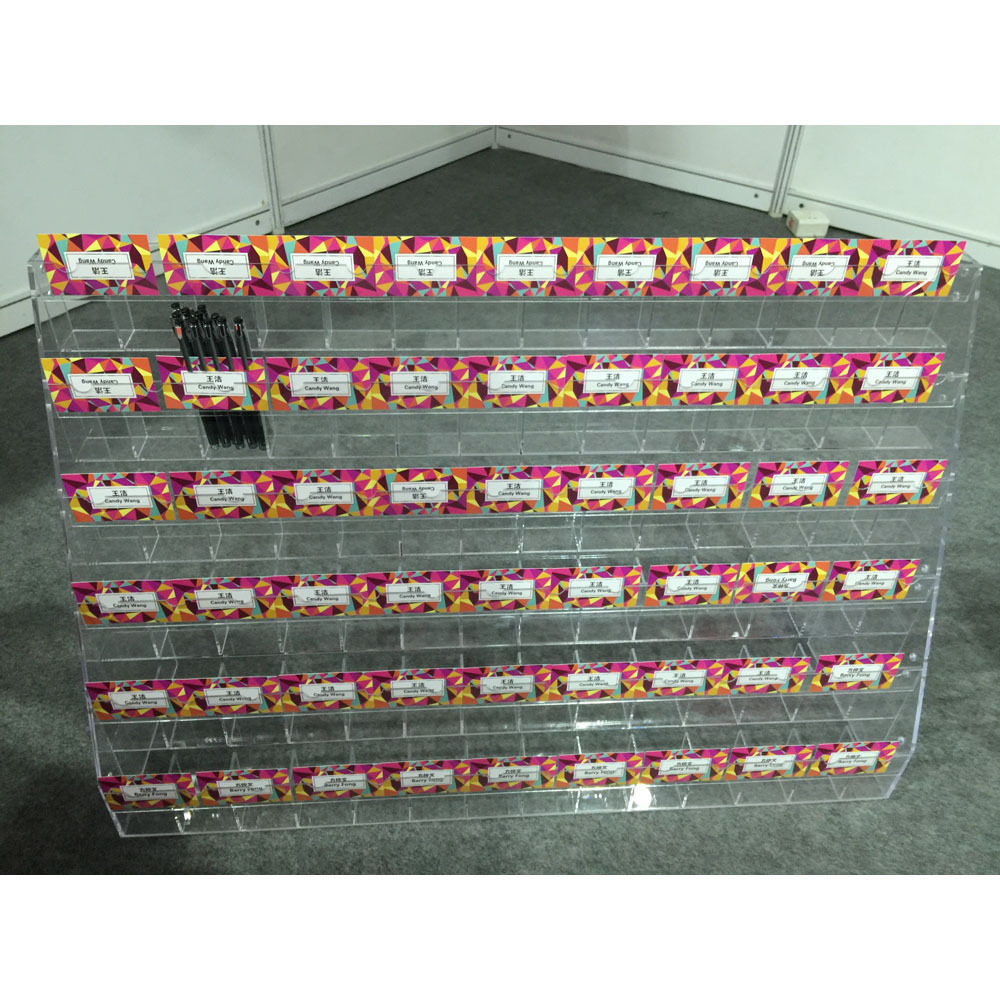 【源头厂家】文具店专用亚克力笔架 订置亚克力笔架 眉笔架