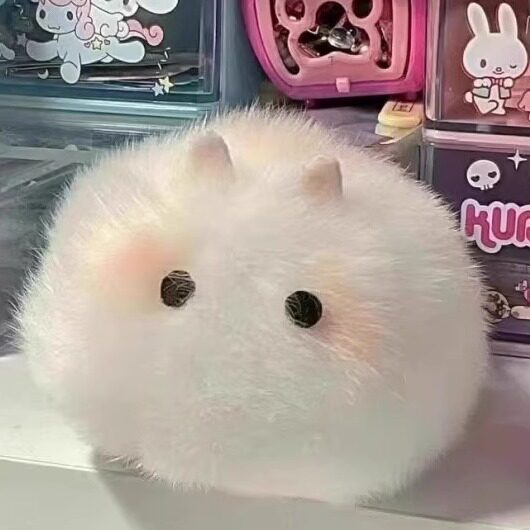 儿童中秋节氛围感发夹光遇同款小兔子发卡小女孩秋冬毛茸茸发饰