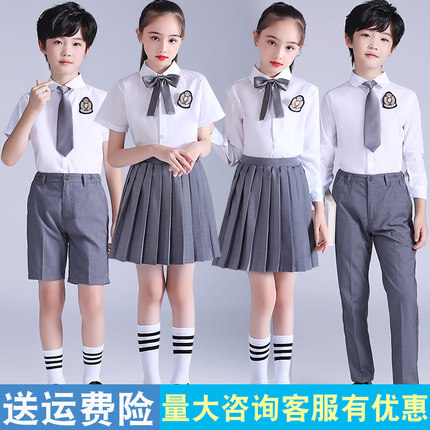 六一儿童中小学生大合唱表演服幼儿园诗朗诵比赛英伦风班服演出服