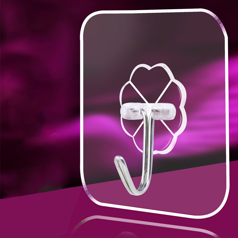 挂钩强力浴室粘胶贴墙壁免钉吸盘厨房挂勾无痕门后自粘免打孔粘钩