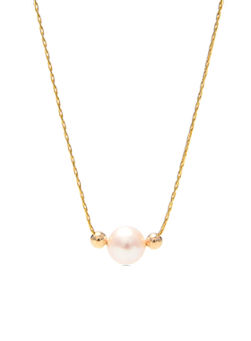 包金注金路路通不褪色珍珠项链