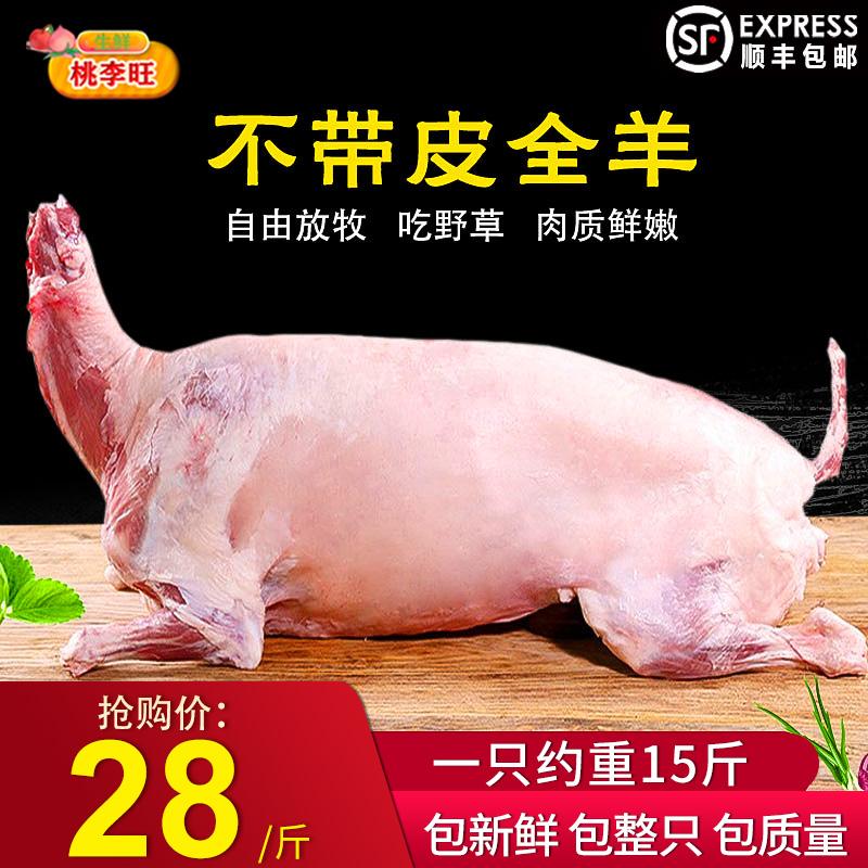 活体现杀整只全羊桃李旺羊肉
