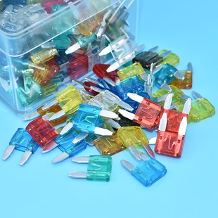 汽车保险片内插尖角插片3A5A7.5A10A15A20A25A30A35A40A保险丝