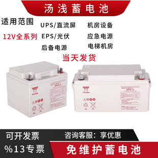 EPS UPS YUASA汤浅蓄电池 NP12V38A12A17A18A24A65A100A120AH