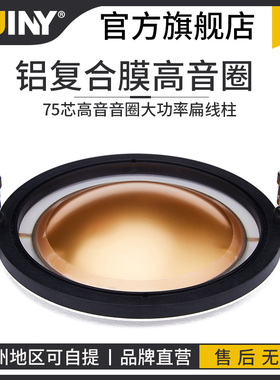 BNC款74.5mm进口铷磁高音复合膜铜包铝扁线75芯带柱8欧 DE800