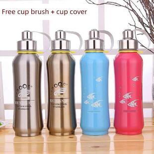 304不锈钢大号保温杯大容量保温壶600太空壶800户外运动瓶1000ML