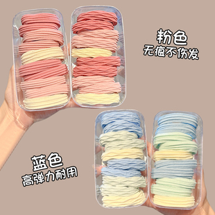 儿童高马尾发绳彩色高弹力耐用扎头发皮筋不伤发发圈女童宝宝头绳