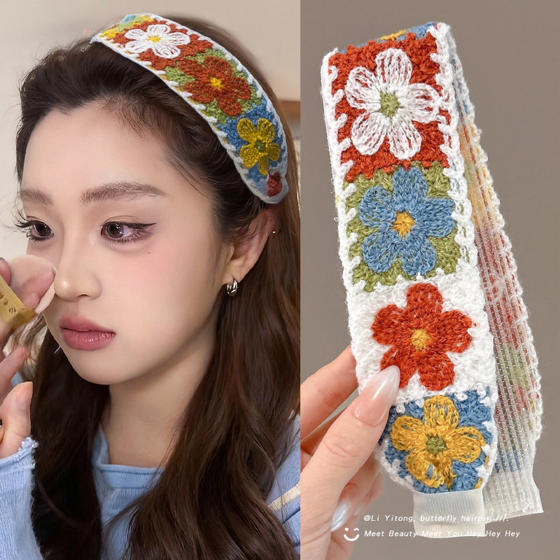 针织毛线洗脸发带宽边发箍女日常外戴刘海碎发整理神器头发魔术贴,饰品/流行首饰/时尚饰品新,发饰,淘宝优惠券,粉丝福利购,淘宝优惠卷