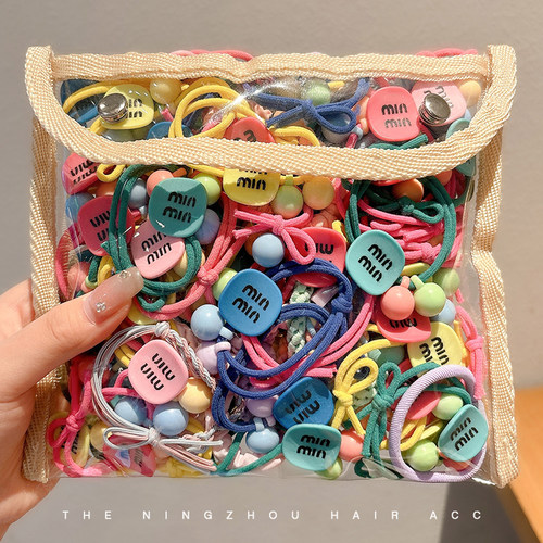 彩色头绳女童丸子头发圈马尾发绳