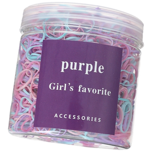 扎头发彩色一次性皮筋儿童不伤发高弹力耐用发绳女童头绳宝宝头饰