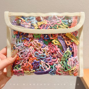 儿童漂亮星星发夹女孩侧边刘海碎发小夹子头饰多巴胺彩色bb夹发卡