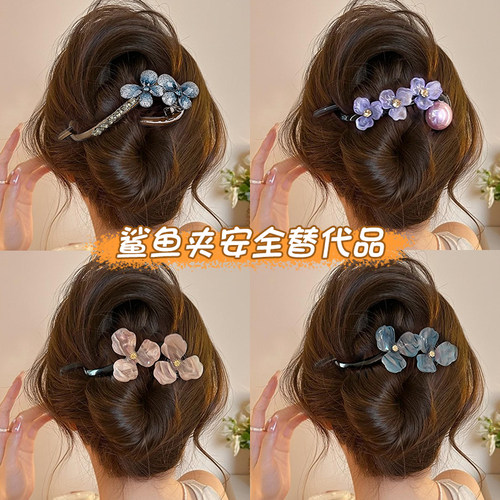 花朵扭扭夹发夹头饰女2026新款