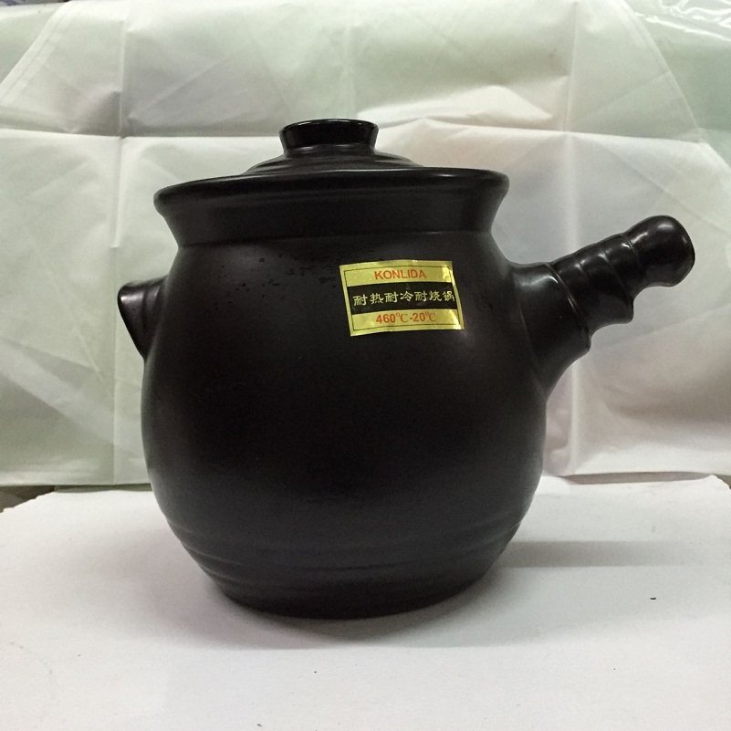 康丽达单柄砂锅炖锅陶瓷煲汤耐高温熬中药砂锅陶瓷锅煎药砂锅