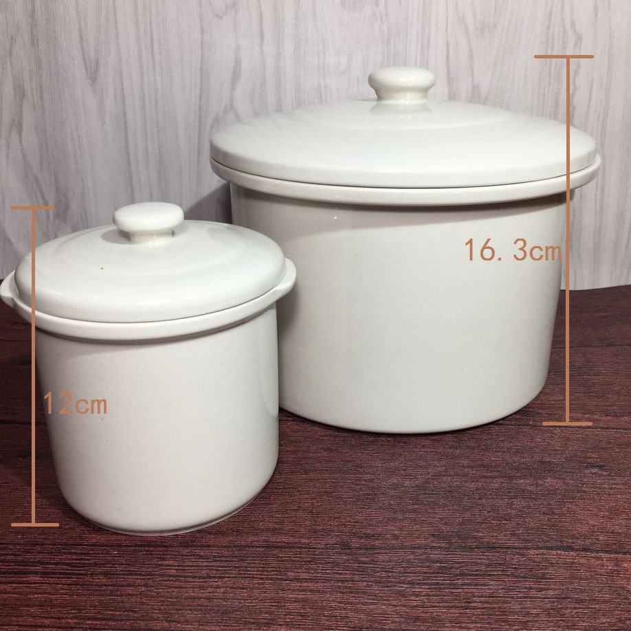淘气熊 DZ25A BC隔水炖电炖锅电炖盅白瓷陶瓷内胆盖配件2.5L/0.5L
