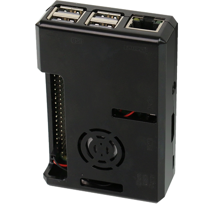 树莓派3b/3b+带风扇外壳开发板