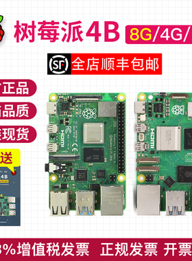 耀迈树莓派 4B Raspberry Pi 4 主板8g开发板python套件3b+ 3B 5