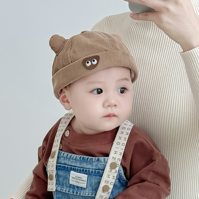 慕佩奇灯芯绒地主帽时尚保暖加厚