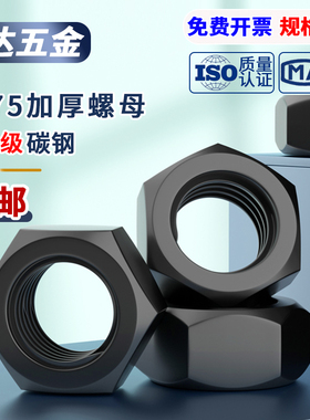 GB6175加厚六角螺母35CrMo/12.9级合金钢螺帽M10M12M16M20M24-M36