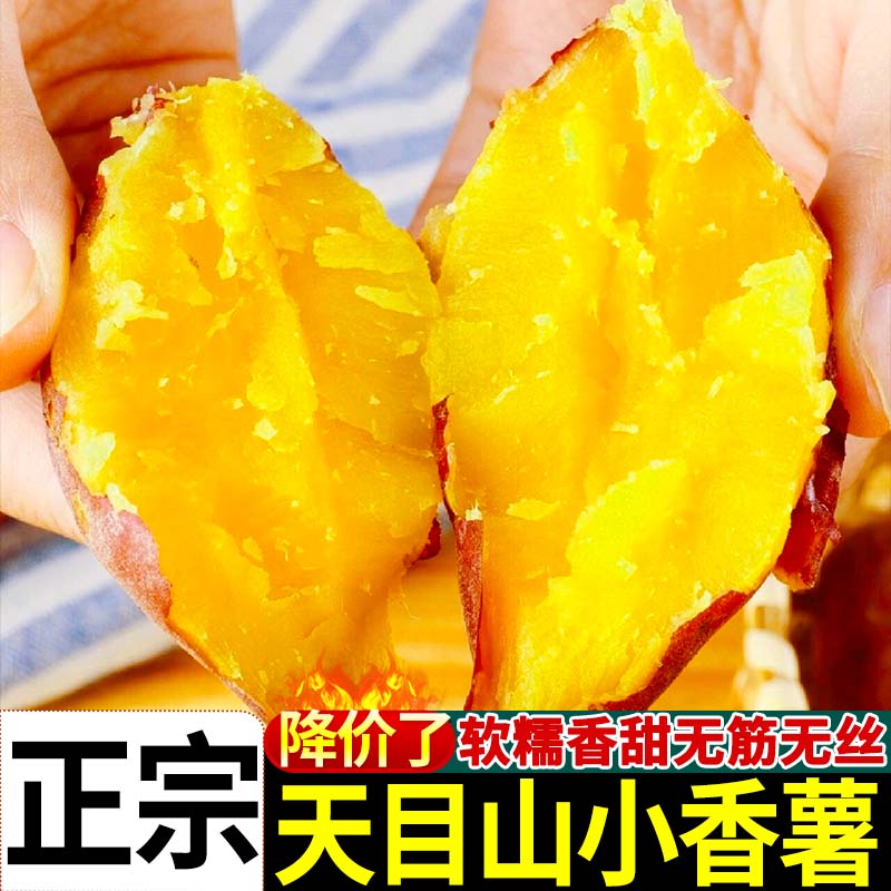 正宗临安天目山小香薯新鲜番薯软糯香甜红薯板栗薯新鲜农家
