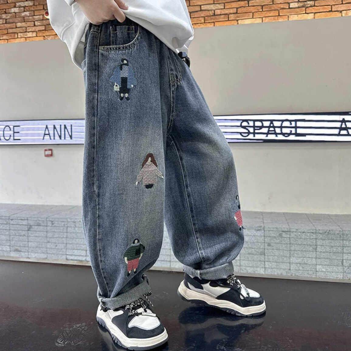 男童牛仔裤春秋款2025新款儿童裤子中大童装男孩春装长裤秋季潮牌,童装/婴儿装/亲子装,儿童牛仔裤,淘宝优惠券,粉丝福利购,淘宝优惠卷