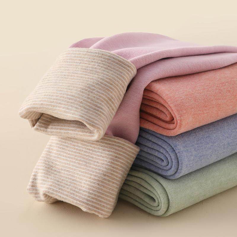 春秋新款儿童羊绒蚕丝秋裤加绒加厚男童保暖裤女童高腰打底裤棉裤