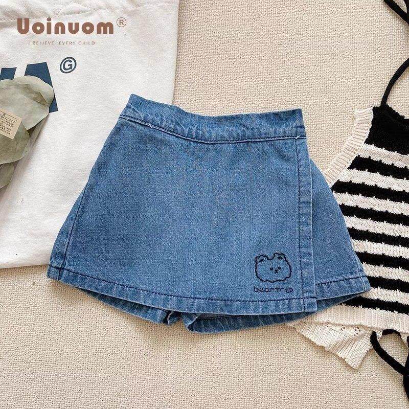 女童牛仔裤裙2025新款春夏季韩版儿童包臀裙短裤可爱休闲 宝宝洋