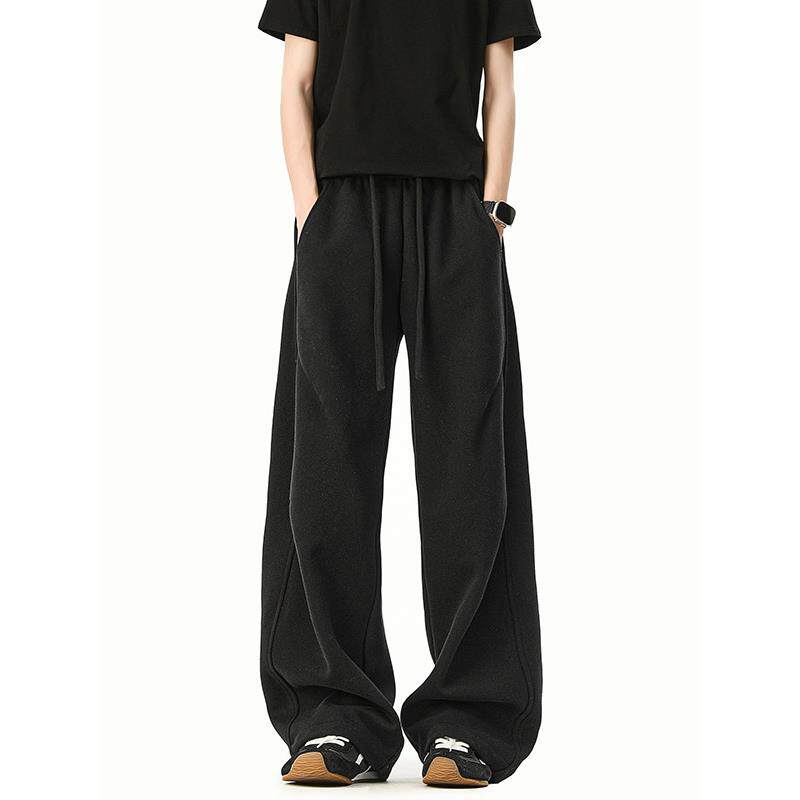 195高个子特长卫裤120CM加长版男裤子宽松直筒拖地长裤超长运动裤