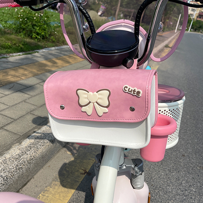 防水皮革电动车前置物兜挂包适用雅迪爱玛元宇宙play收纳手机挂袋