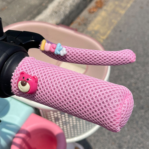 透气卡通电动车护手把套电瓶车把柄保护套三轮车防滑套通用可爱女