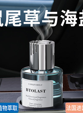 鼠尾草与海盐车载香薰汽车香水持久留香中控台创意摆件香氛精油