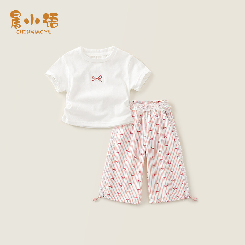 女童夏装套装2026新款一2岁宝宝裤子夏季超火衣服儿童短袖T恤童装