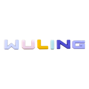 五菱宏光mini三代马卡龙改装后备箱尾盖WULING字母标彩色装配饰