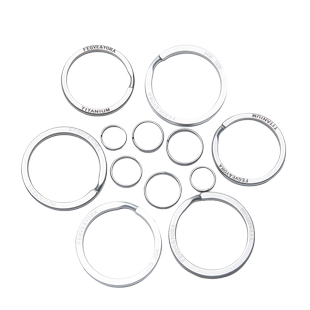 钛合金钥匙圈环适用于丰田雷克萨斯福特不锈钢大小细锁匙扣迷你卡