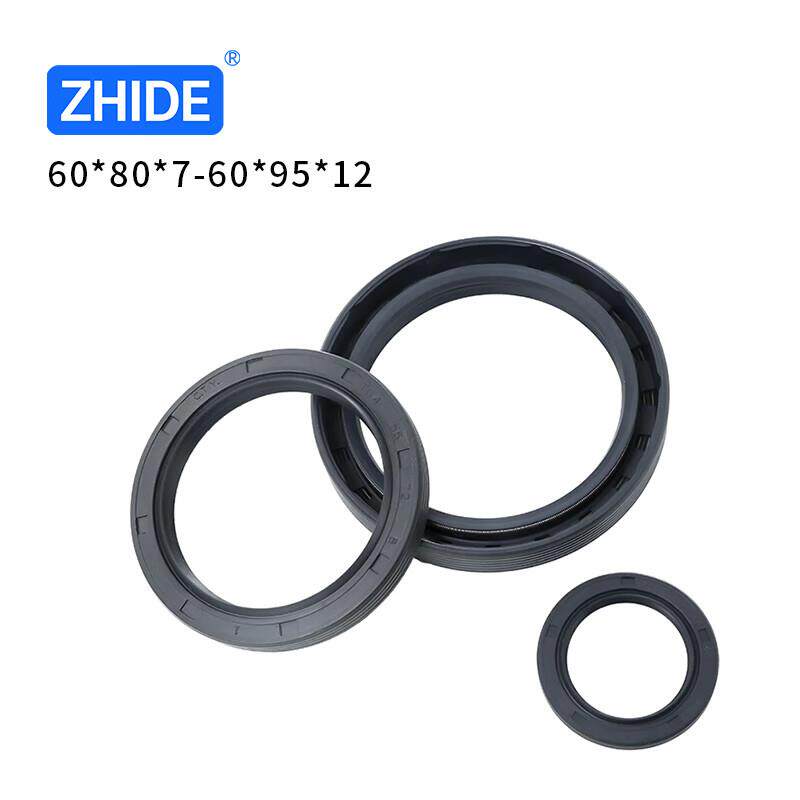 质德(ZHIDE)TC型骨架油封丁腈橡胶耐磨耐油TG4双唇轴封60*85*121