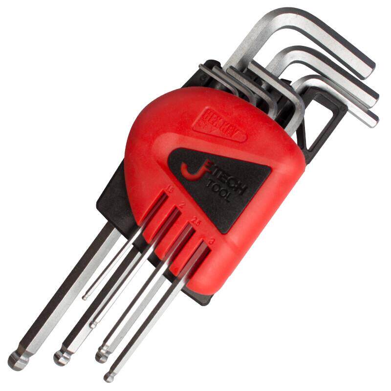 捷科(JETECH)BM-C7加长球头内六角扳手套装六角匙内六方合金钢公