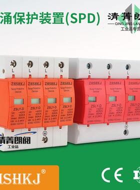 二级2P/4PSPD防雷器浪涌保护器避雷器电涌防雷器30KA-60KA/4P