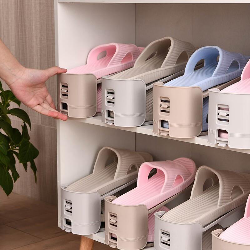 SPSAUCE可调节鞋架双层鞋子收纳架置鞋架鞋托鞋子整理架节省空间
