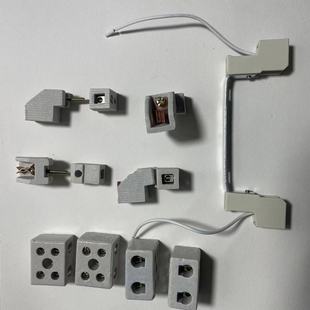 850型燃气烤鸭炉配件灯架陶瓷座商用耐高温线照明灯管陶瓷头