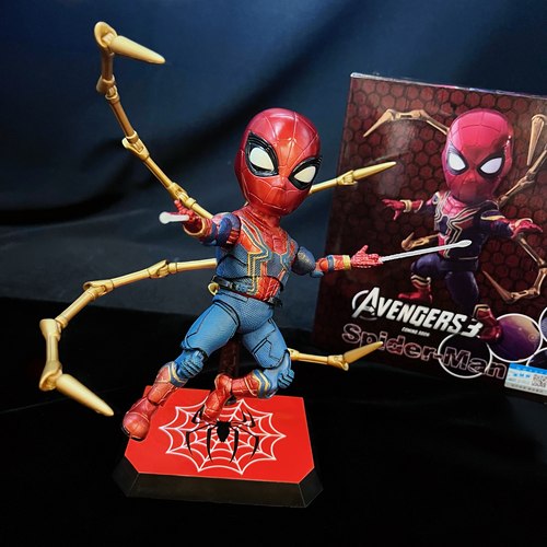 钢铁蜘蛛侠现货漫威粘土人