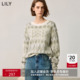 女装 LILY冬新款 商场同款 北欧文艺圆领针织毛衣 费尔岛系列