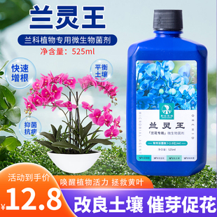 兰灵王兰花专用营养液EM菌君子兰蝴蝶兰石斛兰科促花专用有机肥料