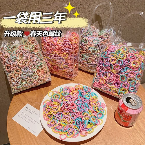 Безвредная милая детская резинка для волос, детский аксессуар для волос, не повреждает волосы