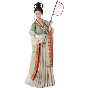 柒邑原创汉服女魏晋南北朝复原款【南风知意】大袖襦神仙服古装秋