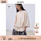 t恤上衣女夏 细支清凉丝光棉oversize中袖 赠腰带 RUISHI芮时