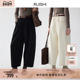 RUISHI芮时 女冬 香蕉裤 暖绒新语 复古灯芯绒加绒加厚九分裤