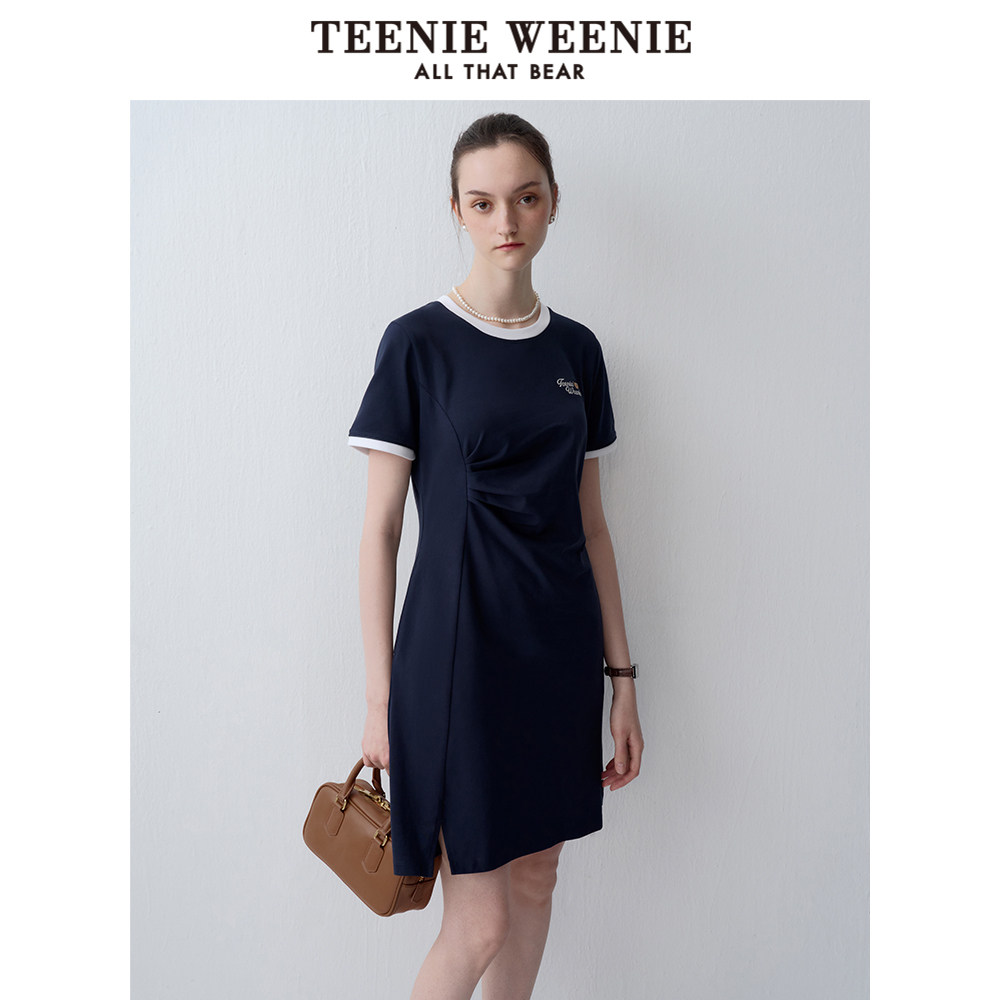 【妞妞专享】TeenieWeenie小熊奥莱女装运动风侧缝拼接压