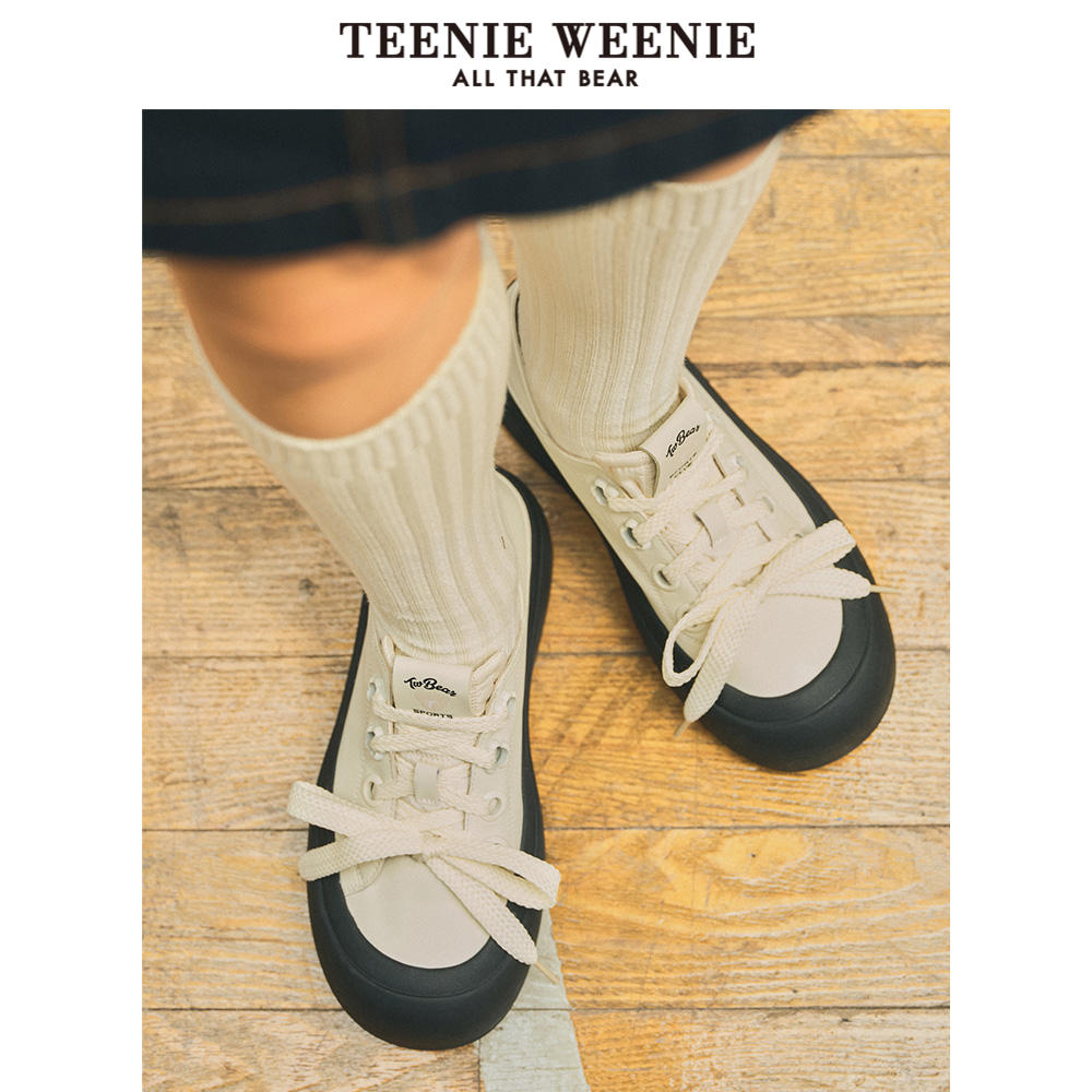teenieweenie户外撞色面包鞋休闲